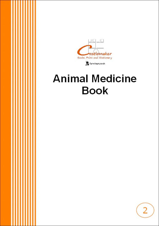 Animal Medicine Book - Farm Livestock Pigs Sheep Cattle Poultry A5