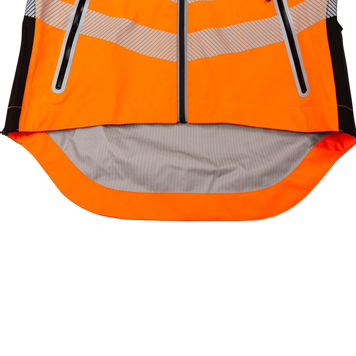Arbortec ATHV4420 BreatheDry women's high-visibility orange waterproof railway and arborist work jacket with reflective tape detailing