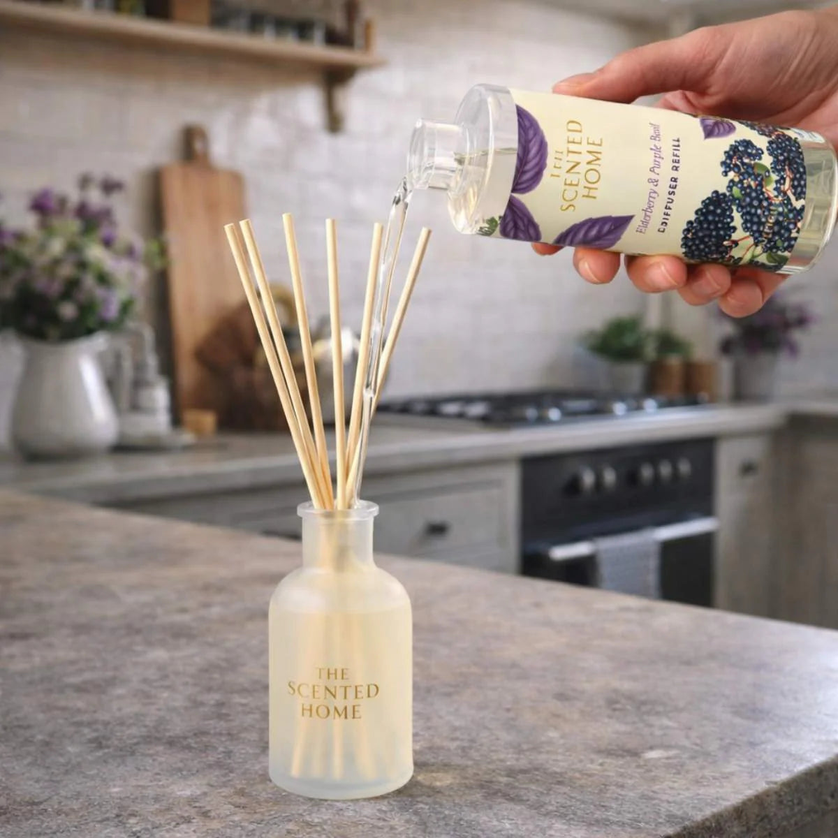 Ashleigh & Burwood Elderberry & Purple Basil Reed Diffuser Refill