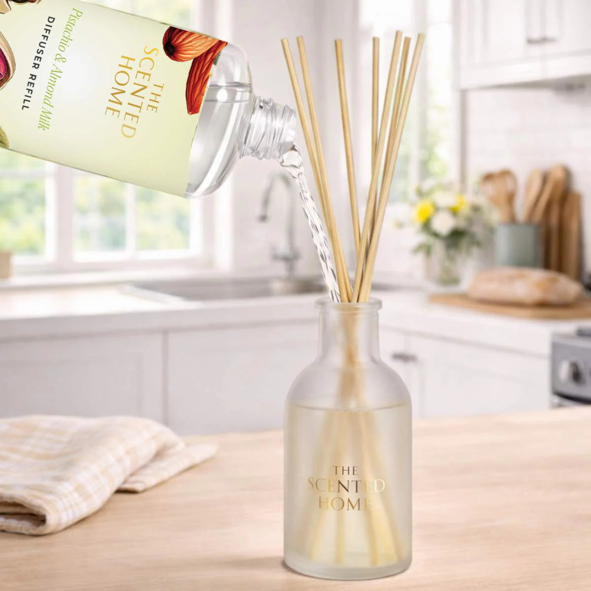 Ashleigh & Burwood Pistachio & Almond Milk Reed Diffuser Refill