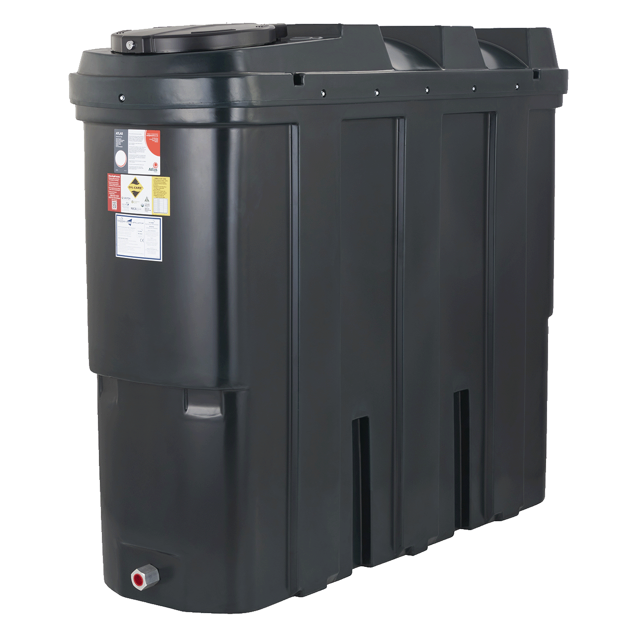 Atlas Slimline Bunded Oil Tank 1235BSLA - 1235L