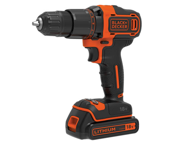 Black & Decker Combi Drill 18V 1 x 1.5Ah Li-ion