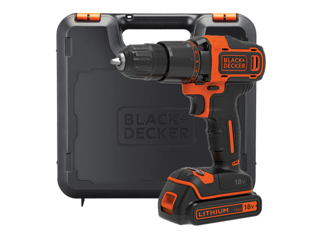 Black & Decker Combi Drill 18V 1 x 1.5Ah Li-ion