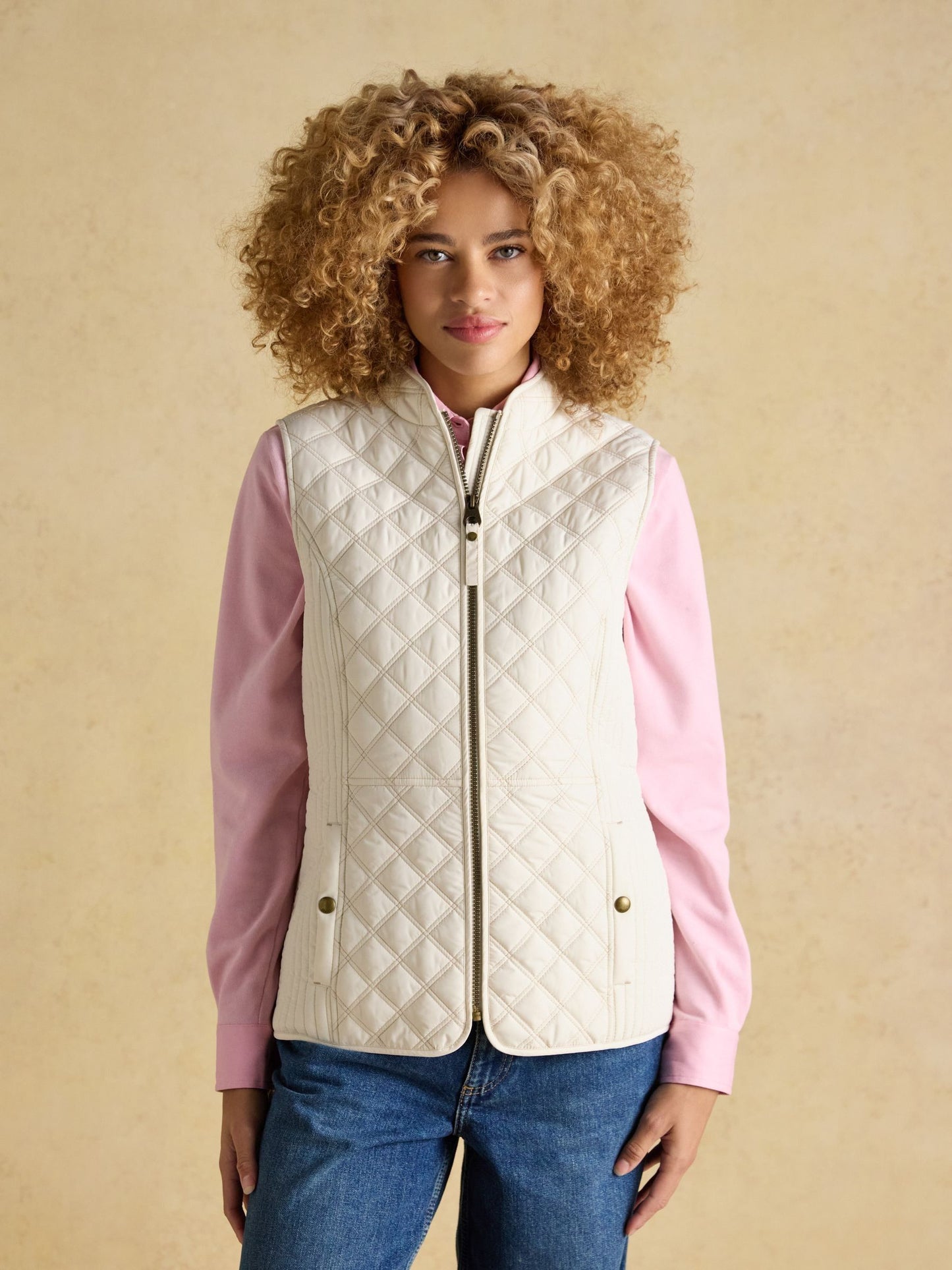 Joules Minx Showerproof Diamond Quilted Gilet