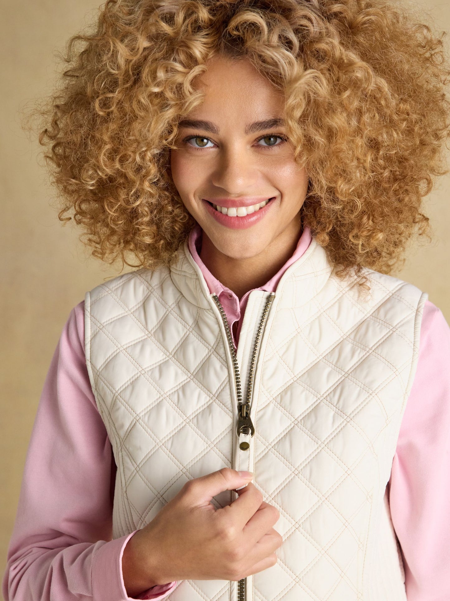 Joules Minx Showerproof Diamond Quilted Gilet