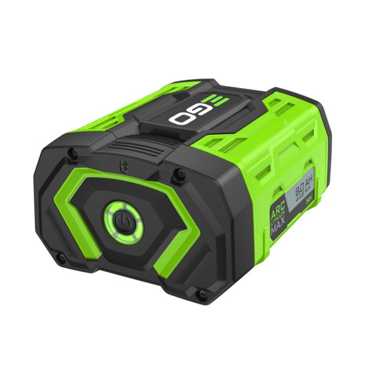 EGO Power+ BA4480X 56V 8Ah ARC Lithium MAX Battery showing charge indicator