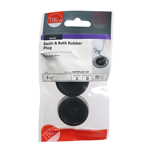 TIMCO Bath & Sink Plugs 1 3/4" - 2 PCS