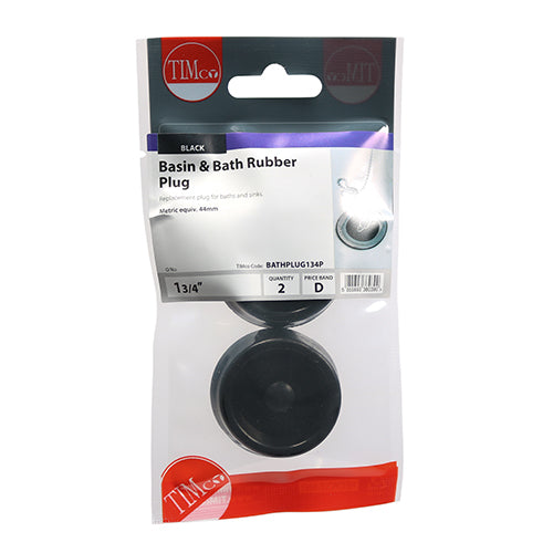 TIMCO Bath & Sink Plugs 1 3/4" - 2 PCS