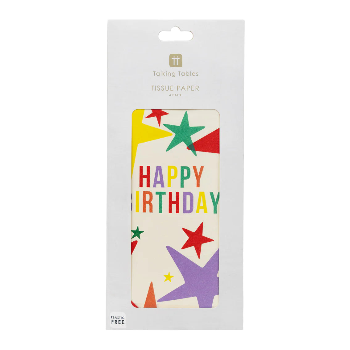 Talking Tables Happy Birthday Star Tissue Paper