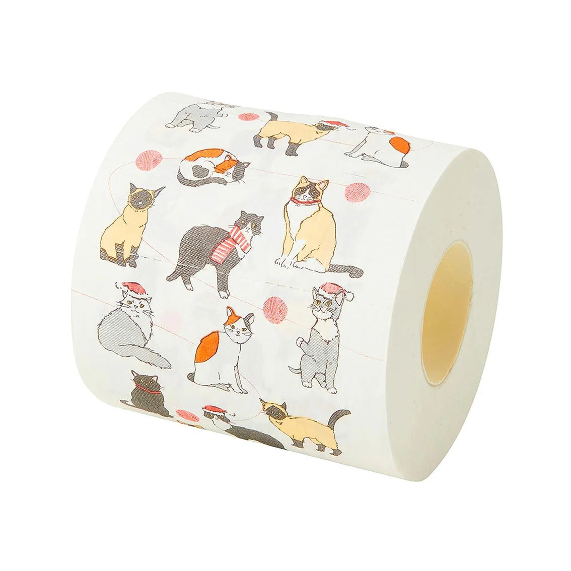 Talking Tables Christmas Cat Printed Toilet Roll