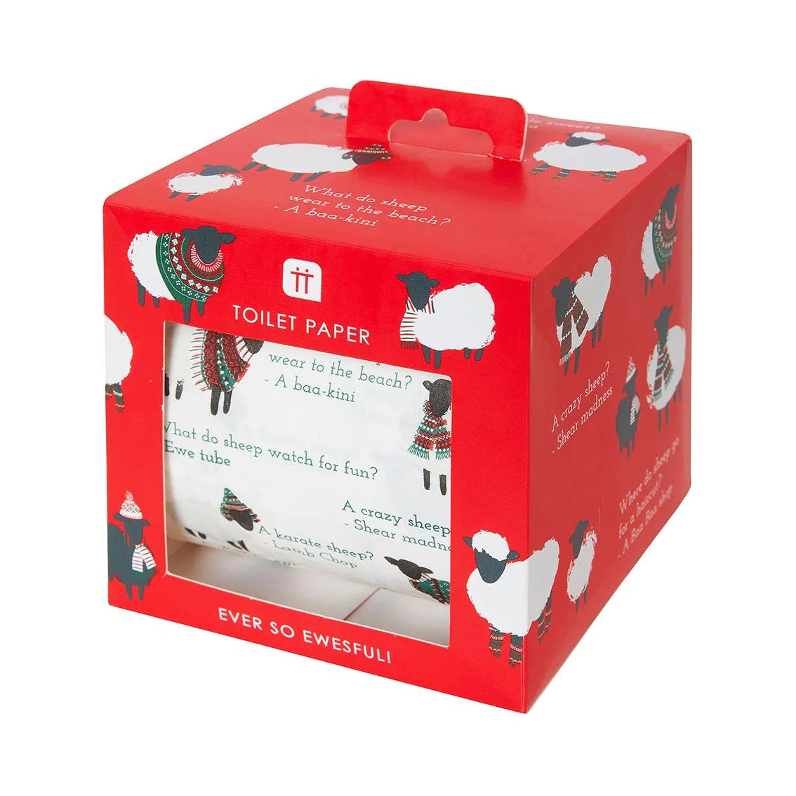 Talking Tables Christmas Sheep Toilet Roll