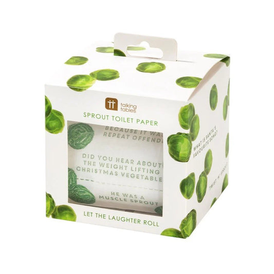 Talking Tables Christmas Sprout Printed Toilet Roll
