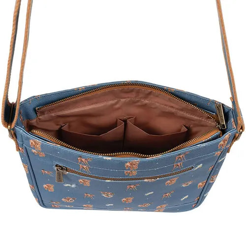 Wrendale Farmyard Friends Cow Cross Body Bag