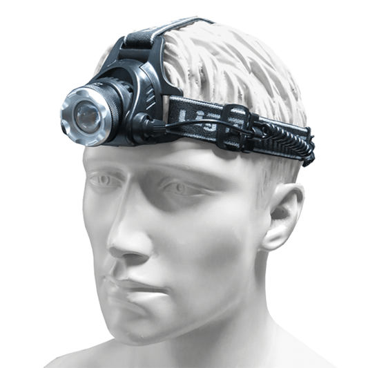 Lighthouse Focus Rechargeable Headlight 350 Lumens with adjustable head strap and focus lens