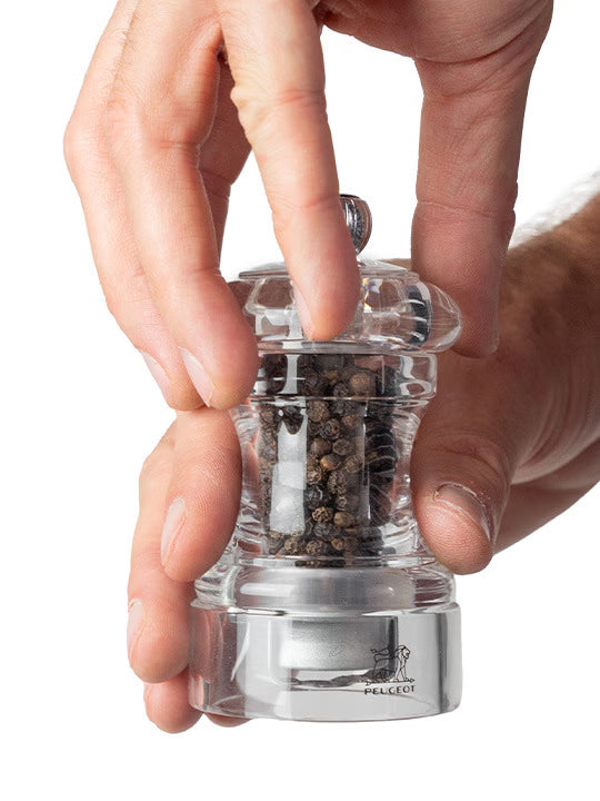 Peugeot Bistro Manual Acrylic Salt and Pepper Mill 10cm