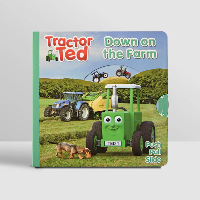 Tractor Ted Down on the Farm Push-Pull Slide Book