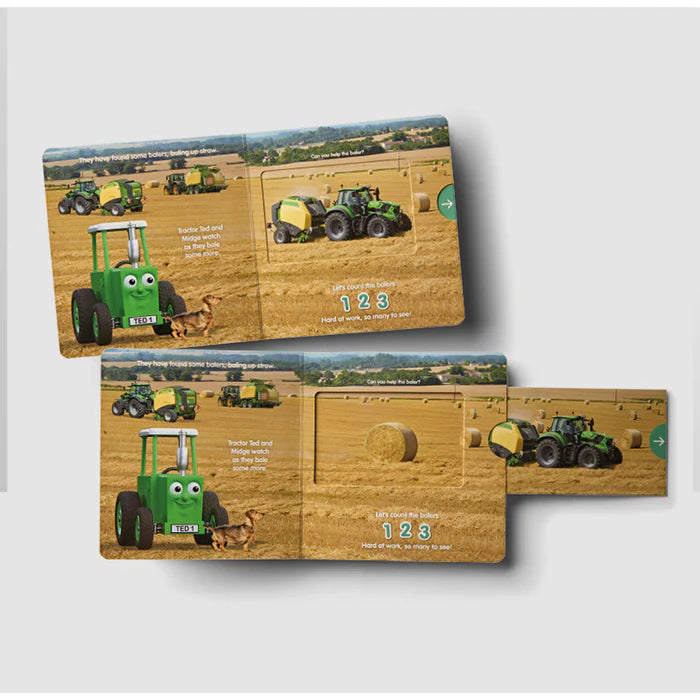 Tractor Ted Down on the Farm Push-Pull Slide Book