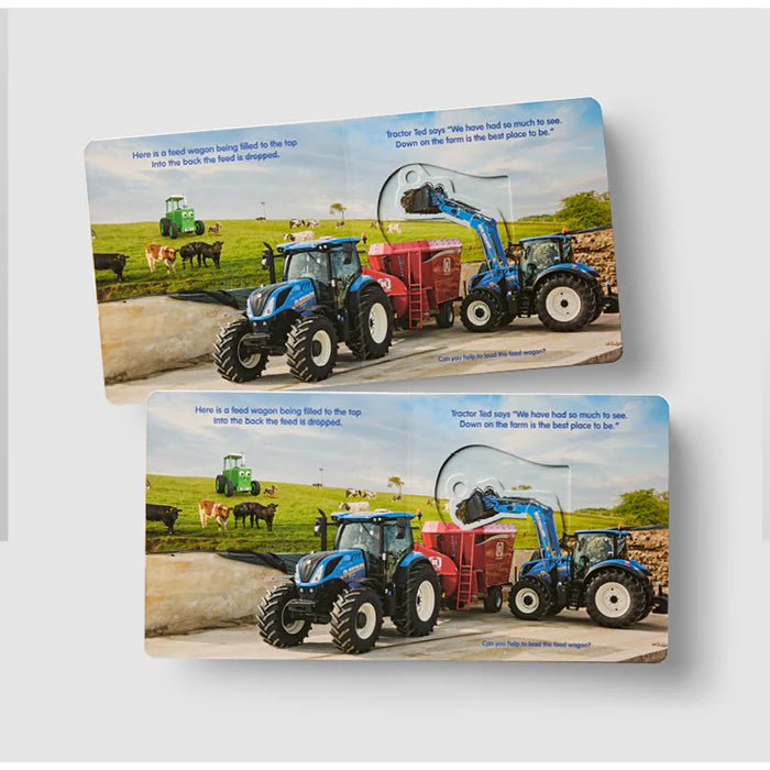 Tractor Ted Down on the Farm Push-Pull Slide Book