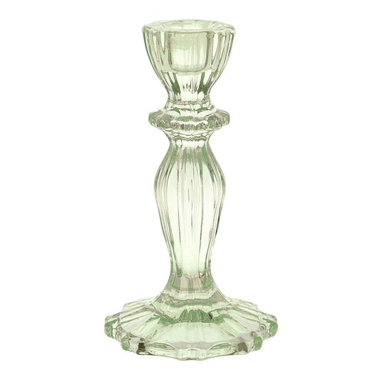 Talking Tables Boho Pale Green Glass Candle Holder