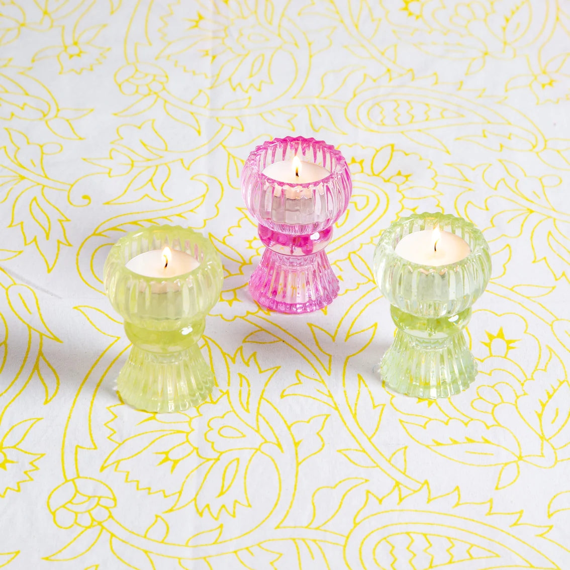 Talking Small Glass Candle Holder
