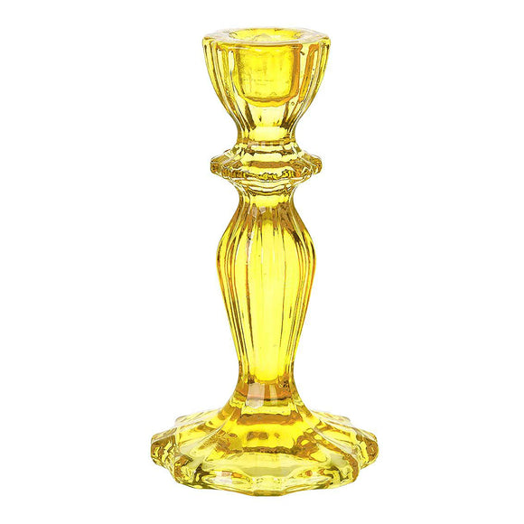 Talking Tables Boho Yellow Glass Candle Holder Sam Turner & Sons