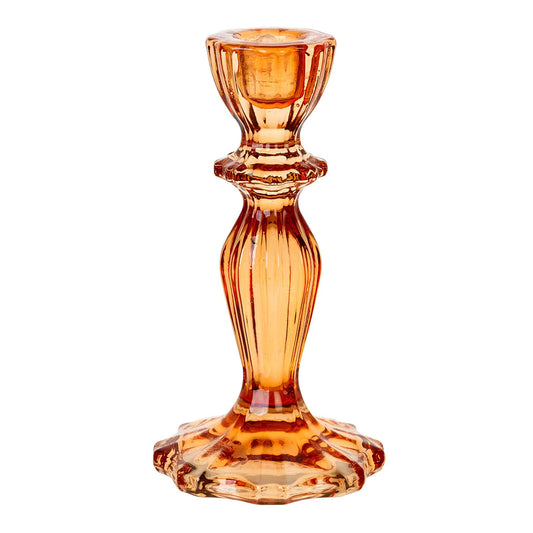 Talking Tables Boho Orange Glass Candle Holder