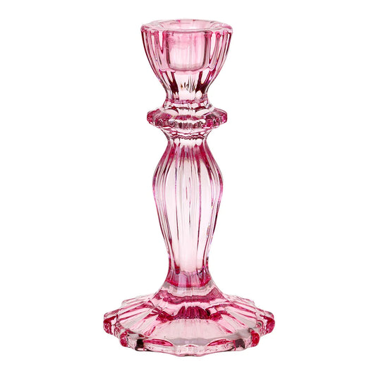 Talking Tables Boho Pink Glass Candle Holder