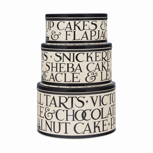 Emma Bridgewater Black Round Cake Tins Set of 3