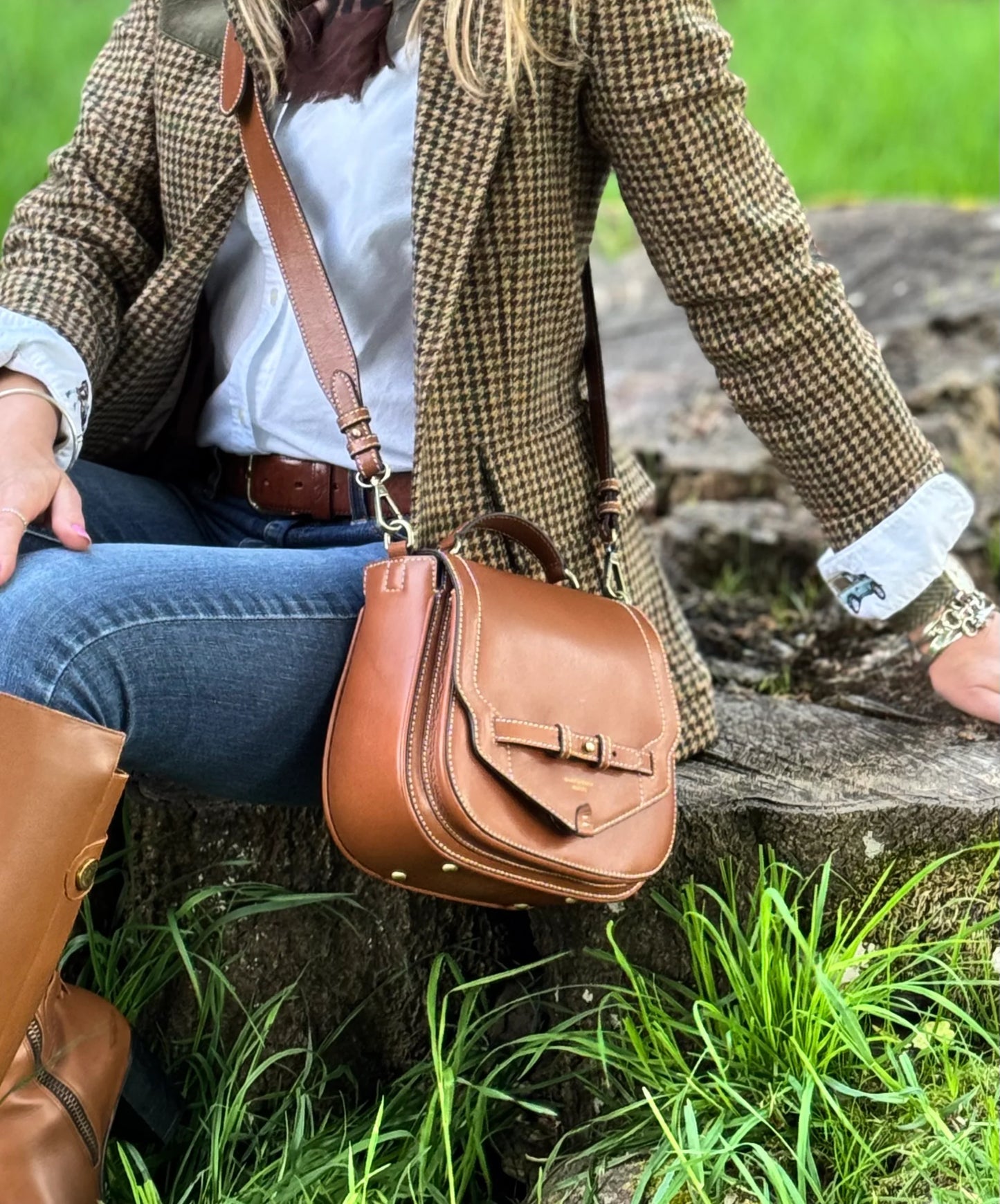 Barkworth Reeve Felperhsam Leather Saddle Bag