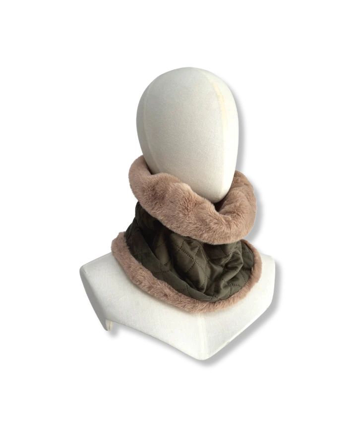 Barkworth Reeve Wilding Reversible Velvet & Faux Fur Snood