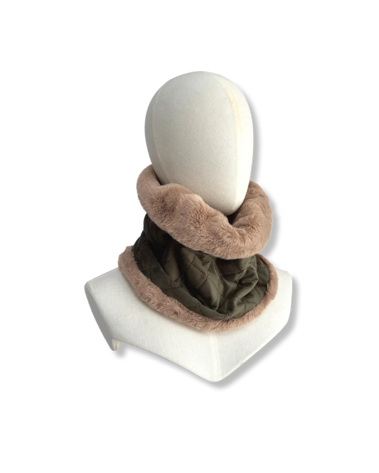 Barkworth Reeve Wilding Reversible Velvet & Faux Fur Snood
