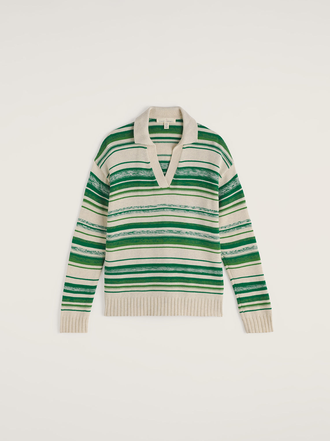 Seasalt Bird Flight Collared V-Neck Jumper
