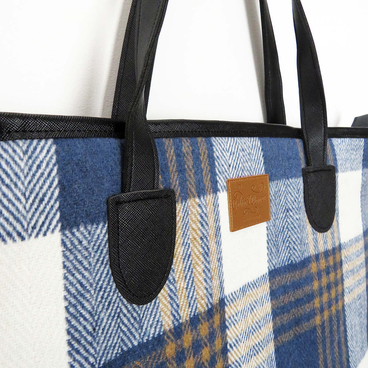 Samuel Lamont Blue Tweed Handbag