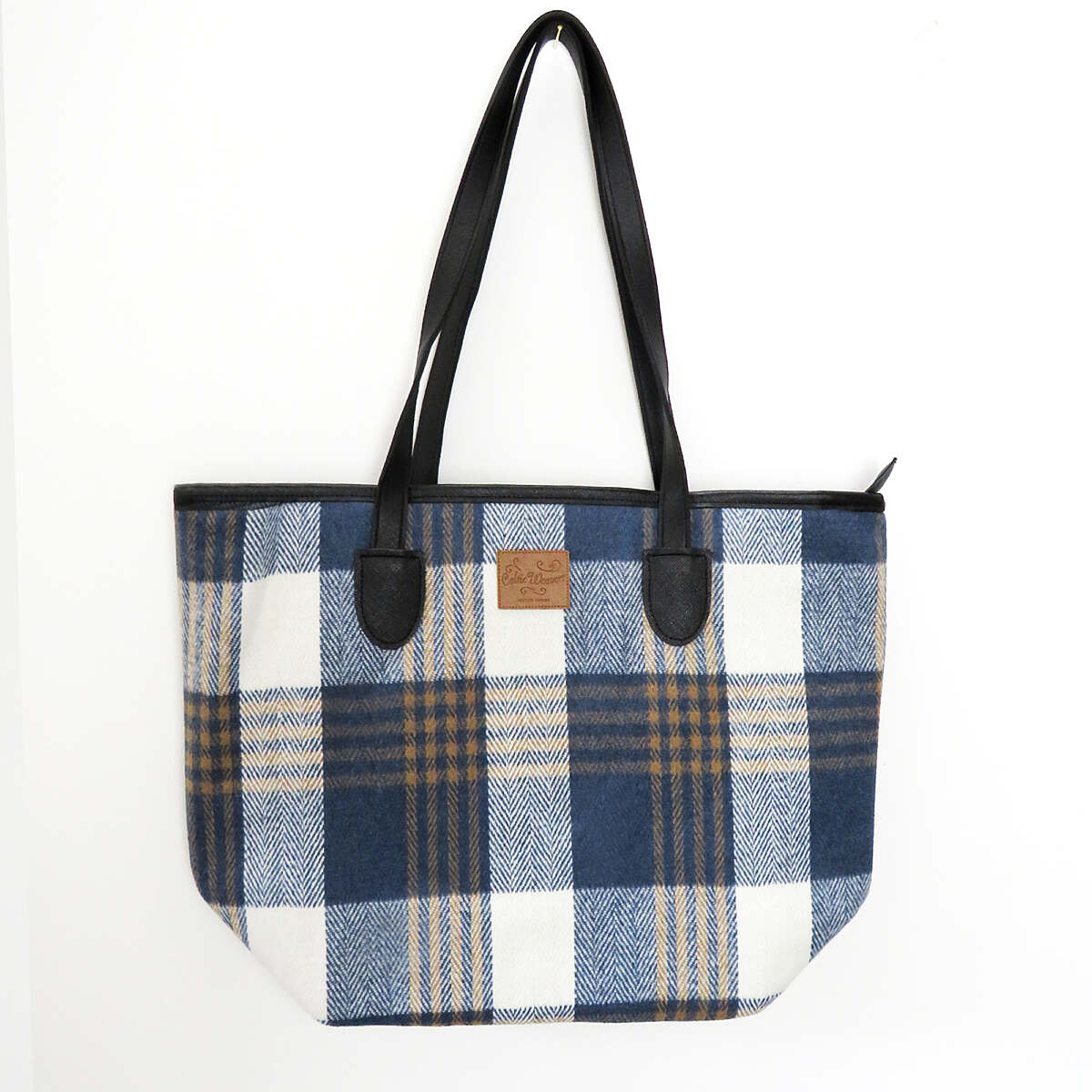 Samuel Lamont Blue Tweed Handbag
