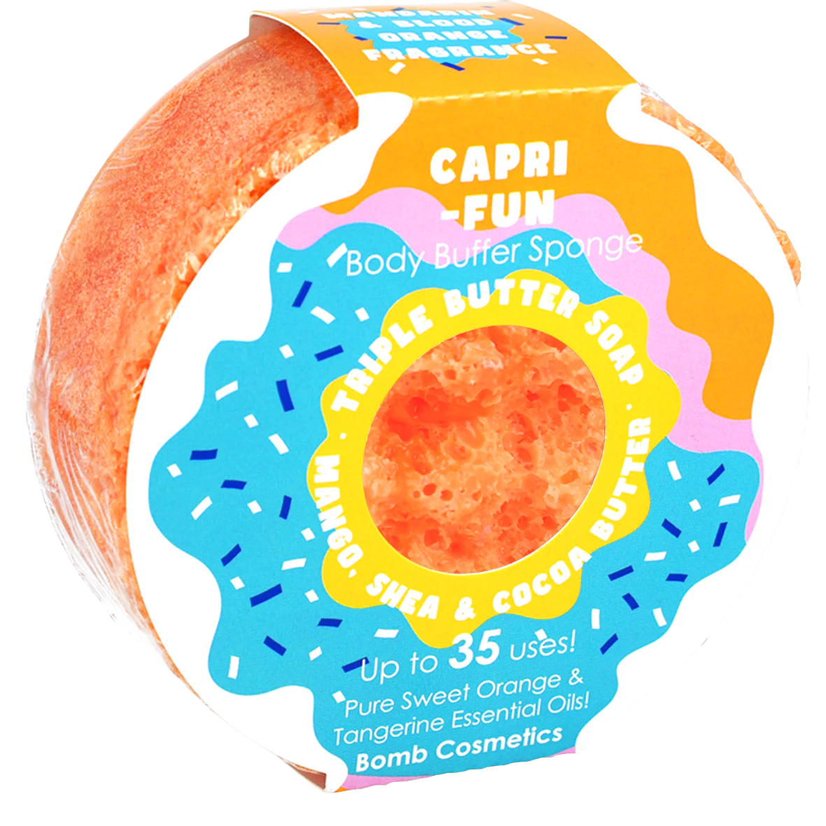Bomb Cosmetics Capri Fun Body Buffer Sponge