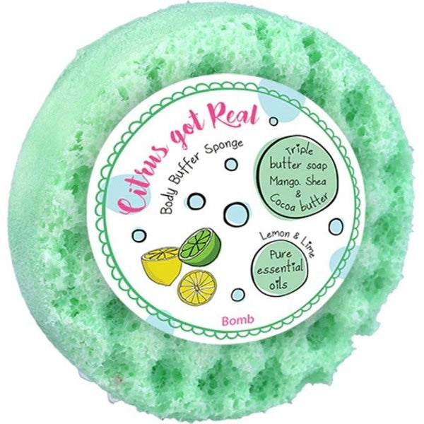 Bomb Cosmetics Citrus Got Real Body Buffer Sponge