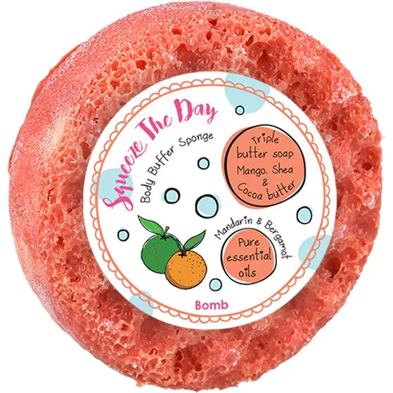 Bomb Cosmetics Squeeze the Day Body Buffer Sponge