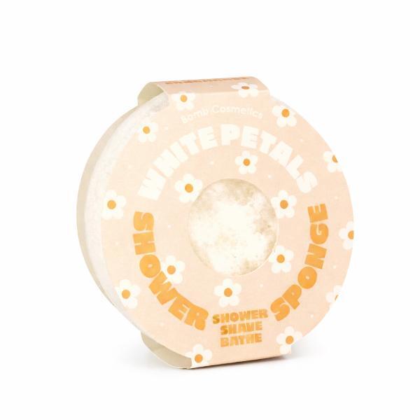 Bomb Cosmetics White Petals Body Buffer Sponge