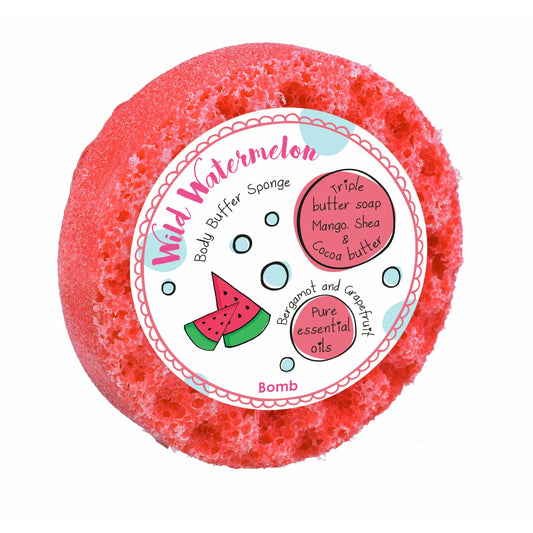 Bomb Cosmetics Wild Watermelon Body Buffer Sponge