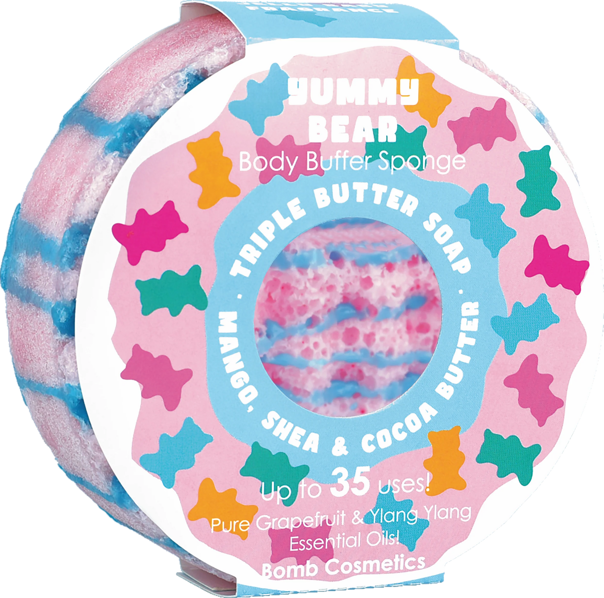 Bomb Cosmetics Yummy Bear Body Buffer Sponge