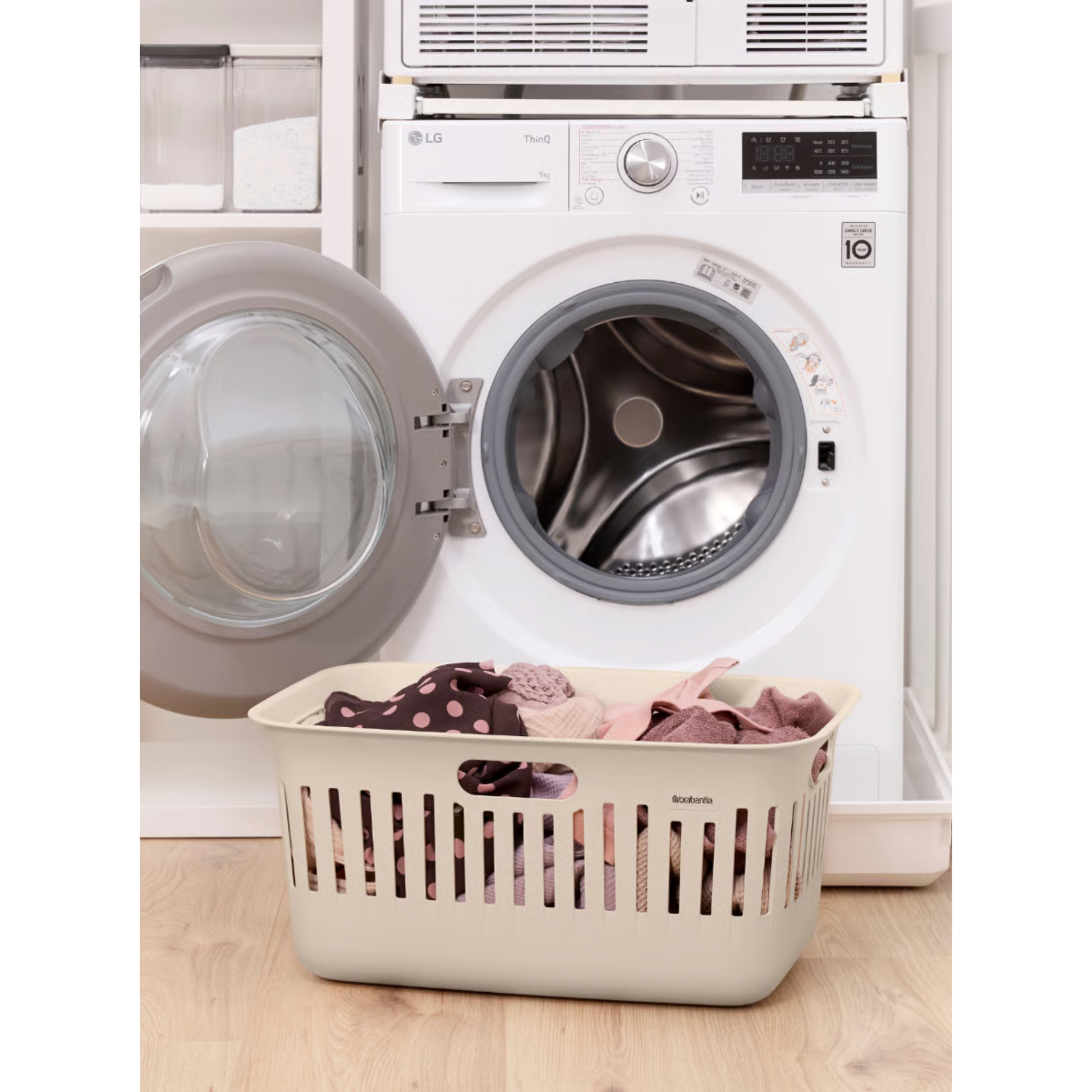Brabantia Collect-It Recycled Plastic Laundry Basket 40L