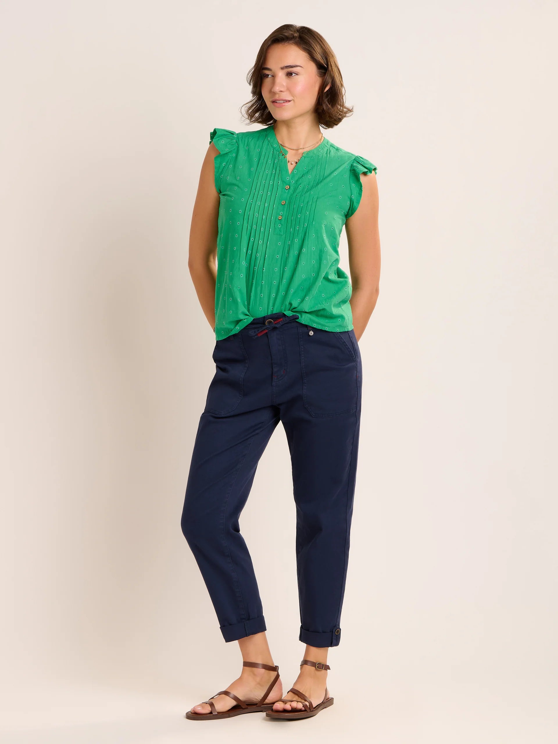 Brakeburn Talita Dobby Sleeveless Blouse