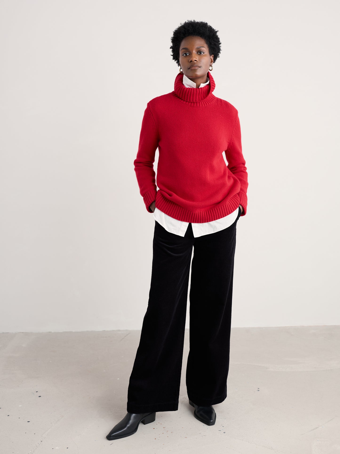 Seasalt Braque Lambswool Blend Roll Neck Jumper