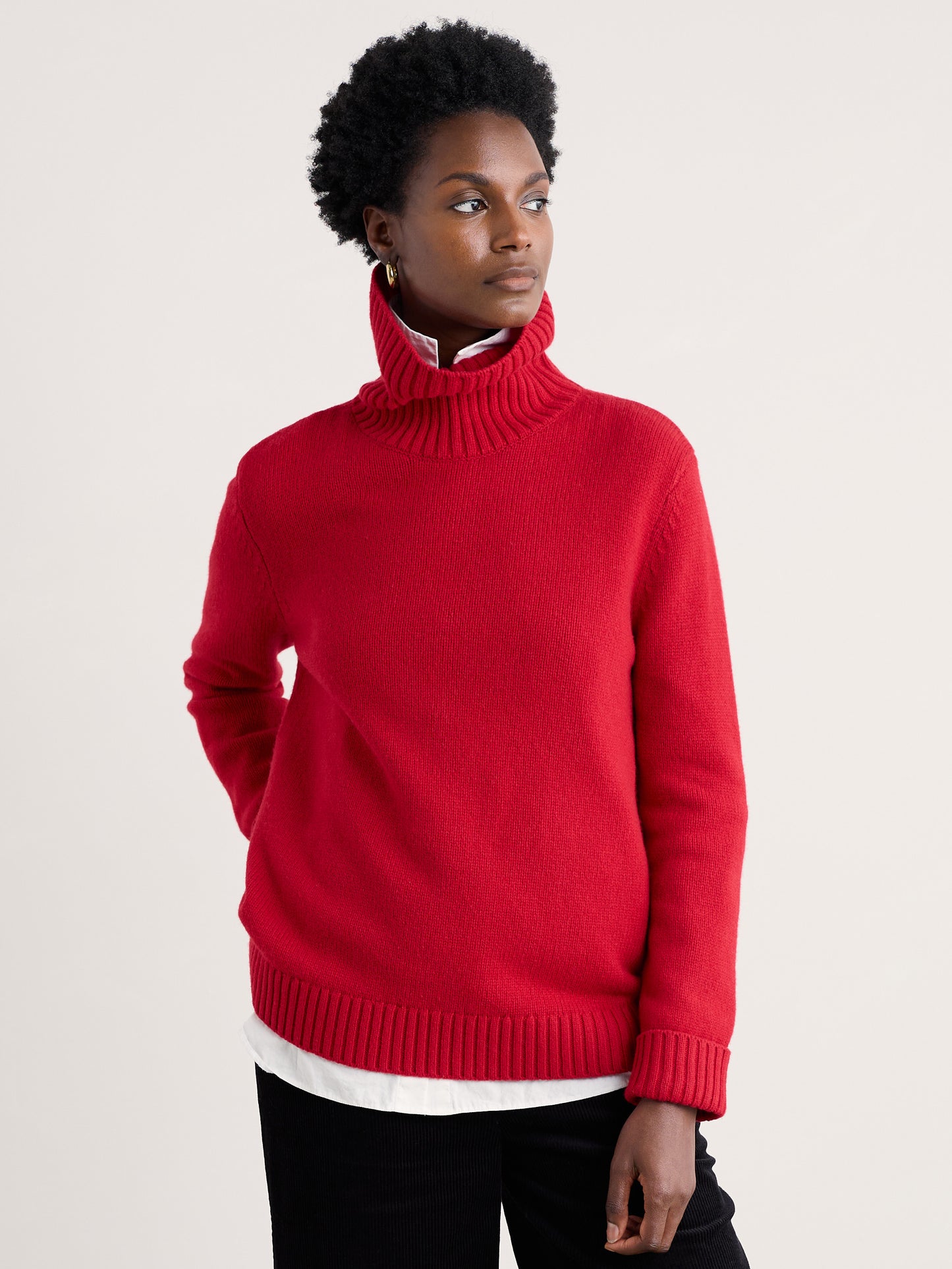 Seasalt Braque Lambswool Blend Roll Neck Jumper
