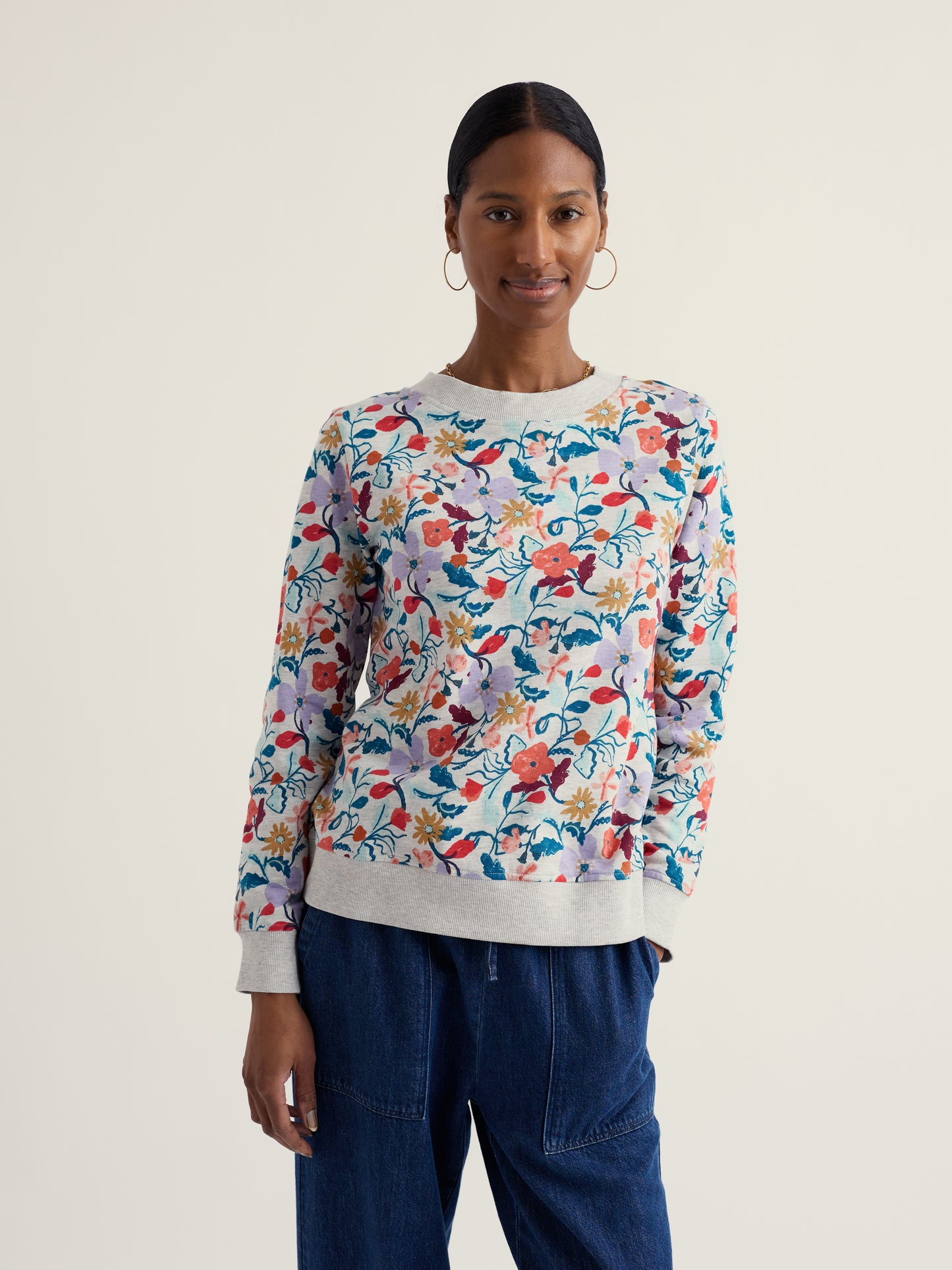 Seasalt Bright Wave Printed Sweatshirt