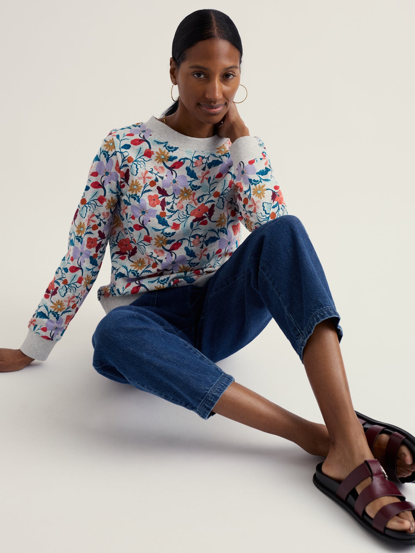 Seasalt Bright Wave Printed Sweatshirt