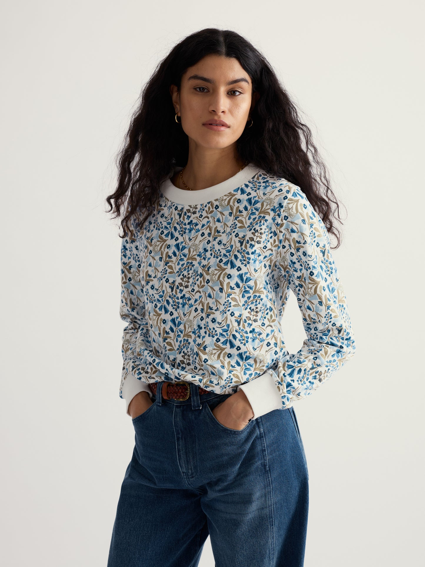 Seasalt Bright Wave Printed Sweatshirt