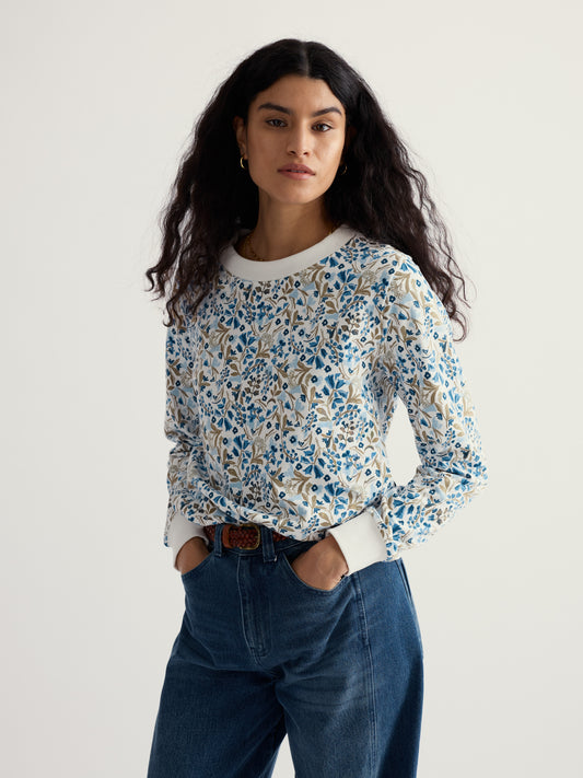 Seasalt Bright Wave Printed Sweatshirt