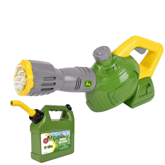 Britains John Deere Bubble Leaf Blower & Refill Can