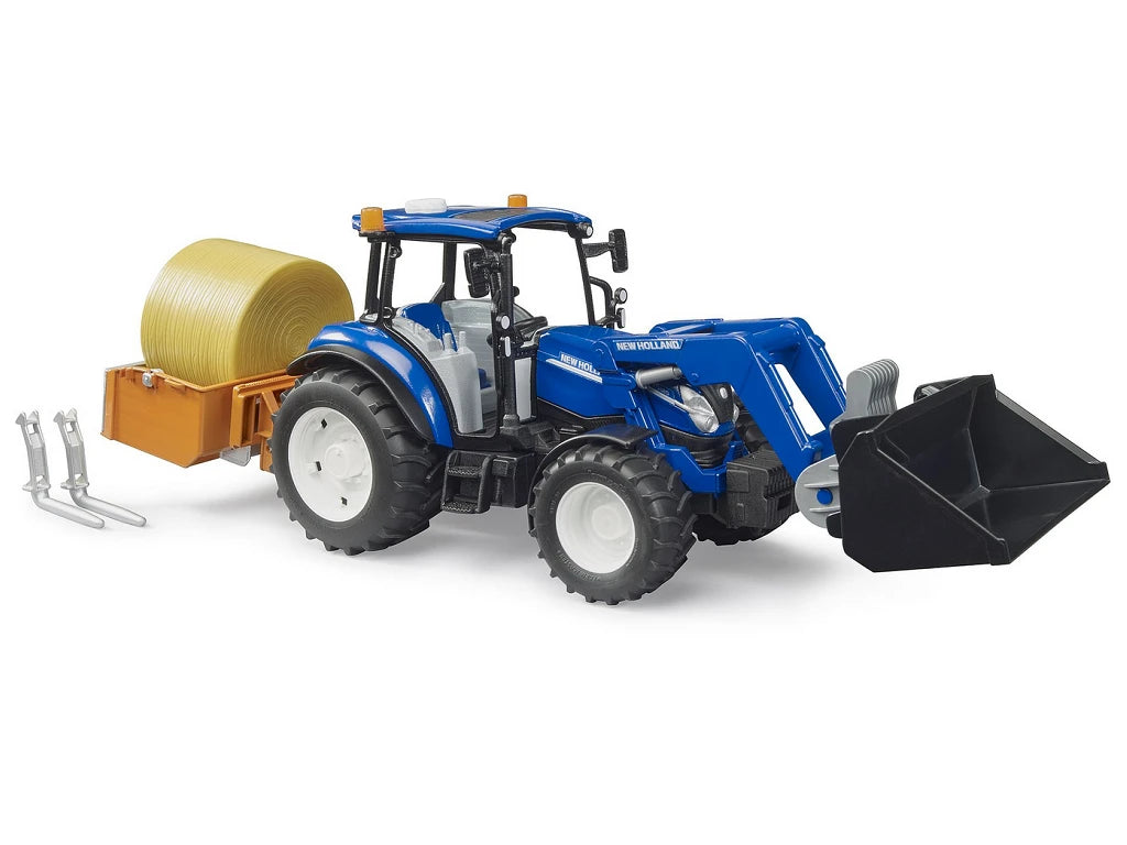 Bruder New Holland with Frontloader/Transport Box & Forks